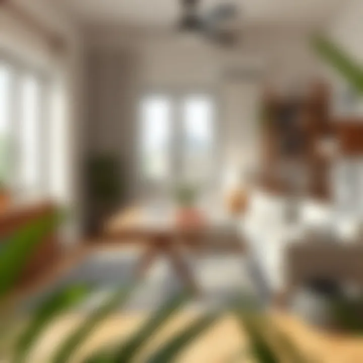 Cozy workspace with modern furniture