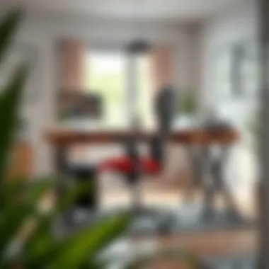 Ergonomic chair and desk setup