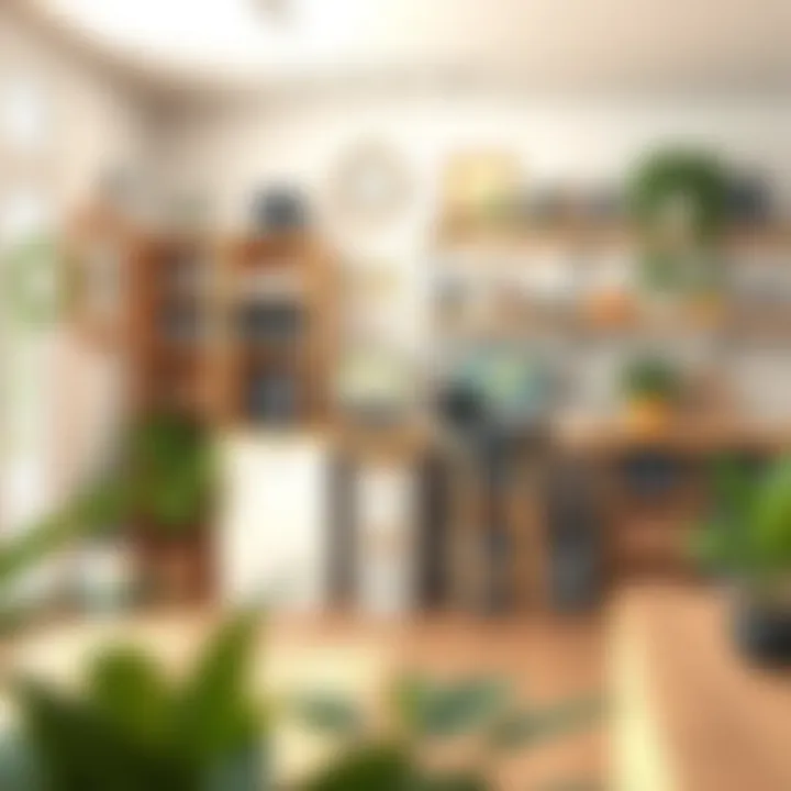 Functional dual-purpose workspace featuring storage solutions