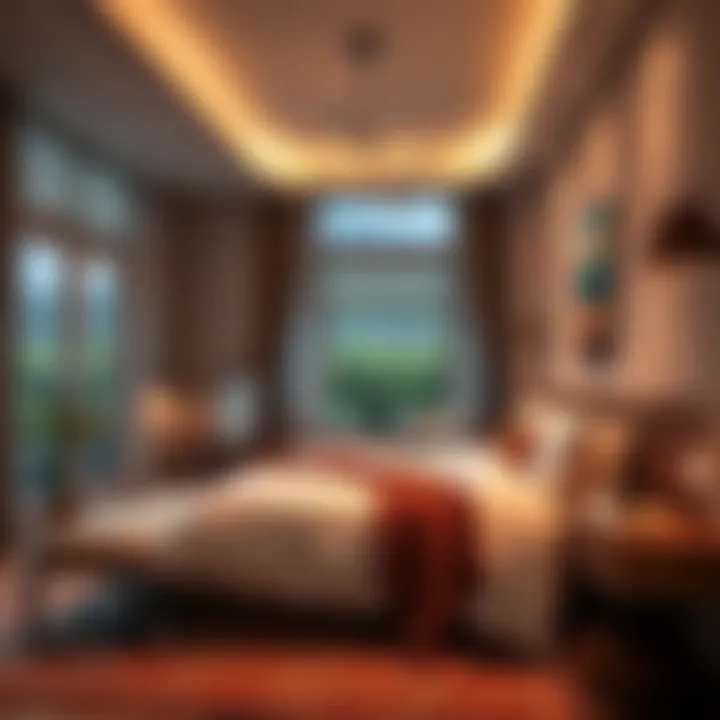 Tranquil bedroom ambiance created by thoughtful decor choices.