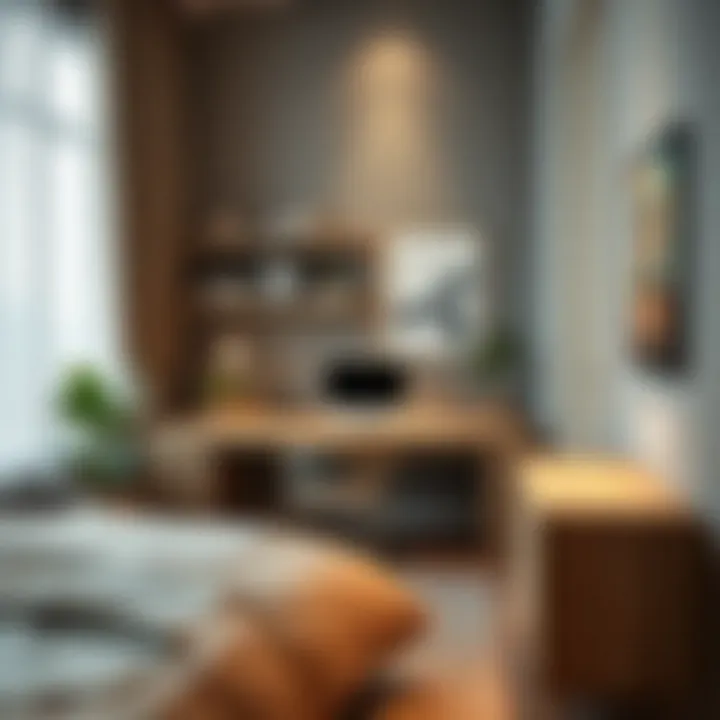 Sophisticated Bedroom Workspace Elegant workspace design in a bedroom