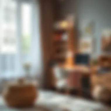 Cozy Bedroom Office Atmosphere Cozy atmosphere in a bedroom office space