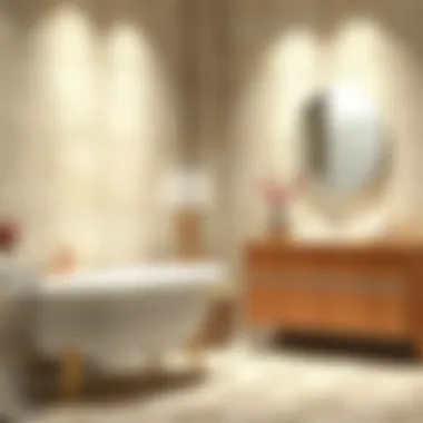 Elegant material choices for dressing room