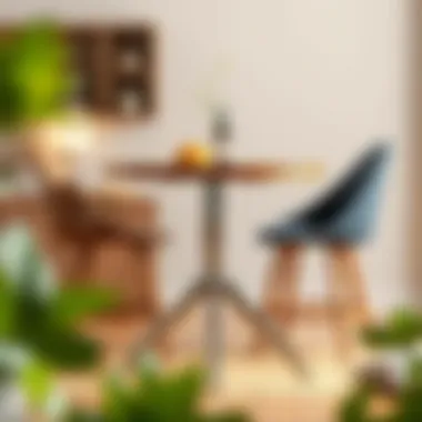 The relationship between table height and chair size