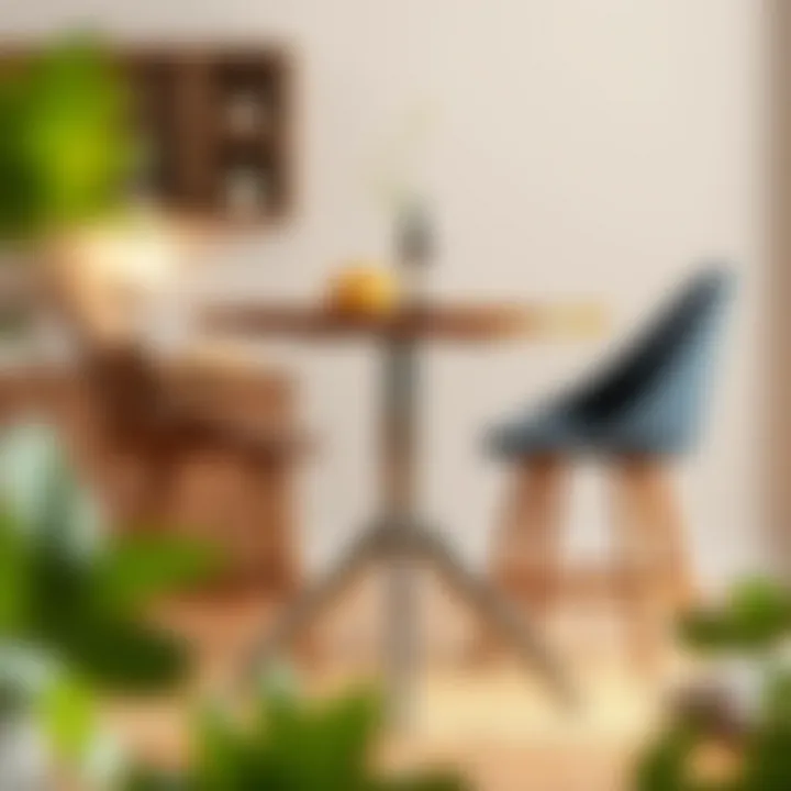 The relationship between table height and chair size