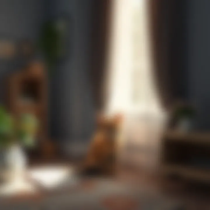 A cozy corner of a home where a street cat can feel safe