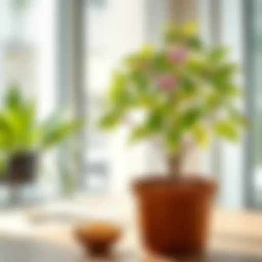 Thriving Yuka: A Testament to Care Healthy Yuka plant in a bright indoor setting