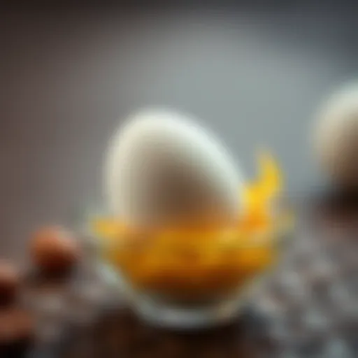 Soft-boiled egg nestled in a bowl