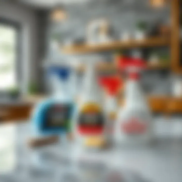 Comparison of different surface cleaners